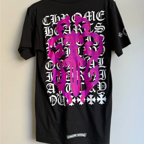 NWOT AUTHENTIC CHROME HEARTS Black Unisex Graphic T-Shirt - Picture 1 of 5